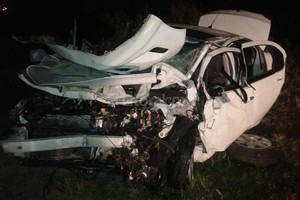 Tres muertos en un choque frontal