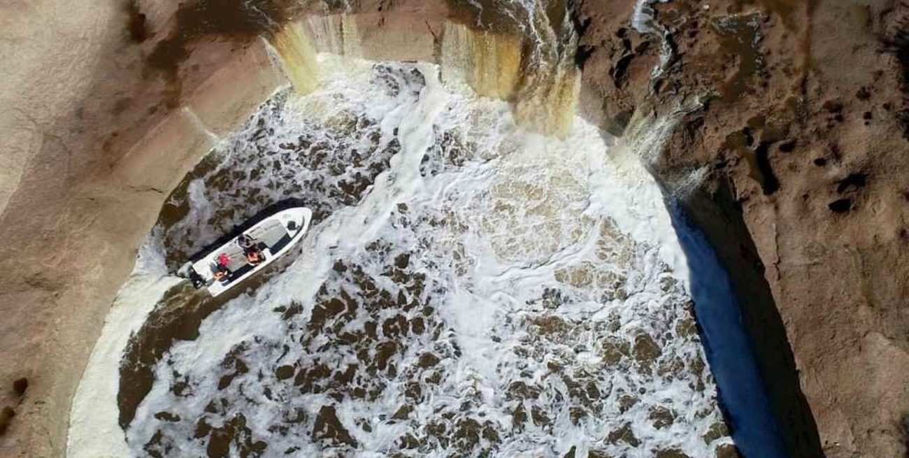 La "cascada" del Arroyo Colastine, un fenómeno natural de la región
