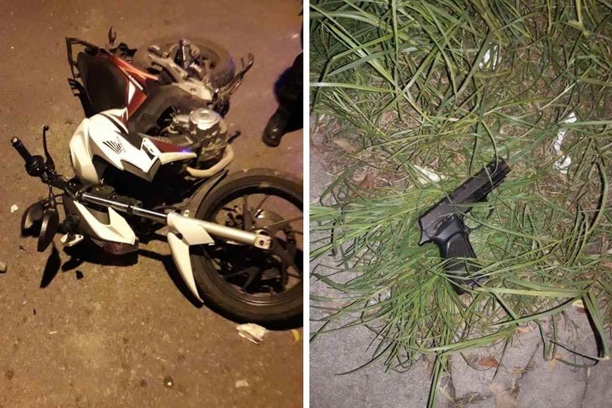 ELLITORAL_422832 |  Redes sociales. Los objetos que había descartado el malviviente en su huida, antes de ser interceptado por los vecinos.