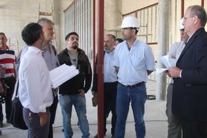 Gentileza gobierno de la Provincia Recorrida por la obra del nuevo edificio del Instituto N° 12