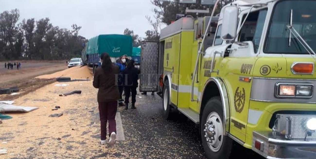 Choque de camiones en la Ruta 34 deja un fallecido