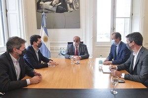 ELLITORAL_407526 |  @bordet El gobernador Gustavo Bordet reunido con autoridades nacionales.