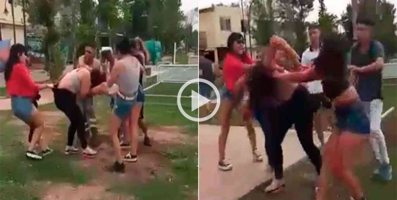 Video: un grupo de mujeres protagonizaron una feroz pelea a la salida de una fiesta en San Fernando