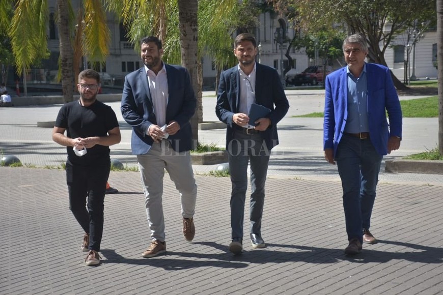 ELLITORAL_421737 |  Pablo Aguirre Juan Cruz Cándido, Gabriel Chumpitaz, Maximiliano Pullaro y Fabián Bastía.