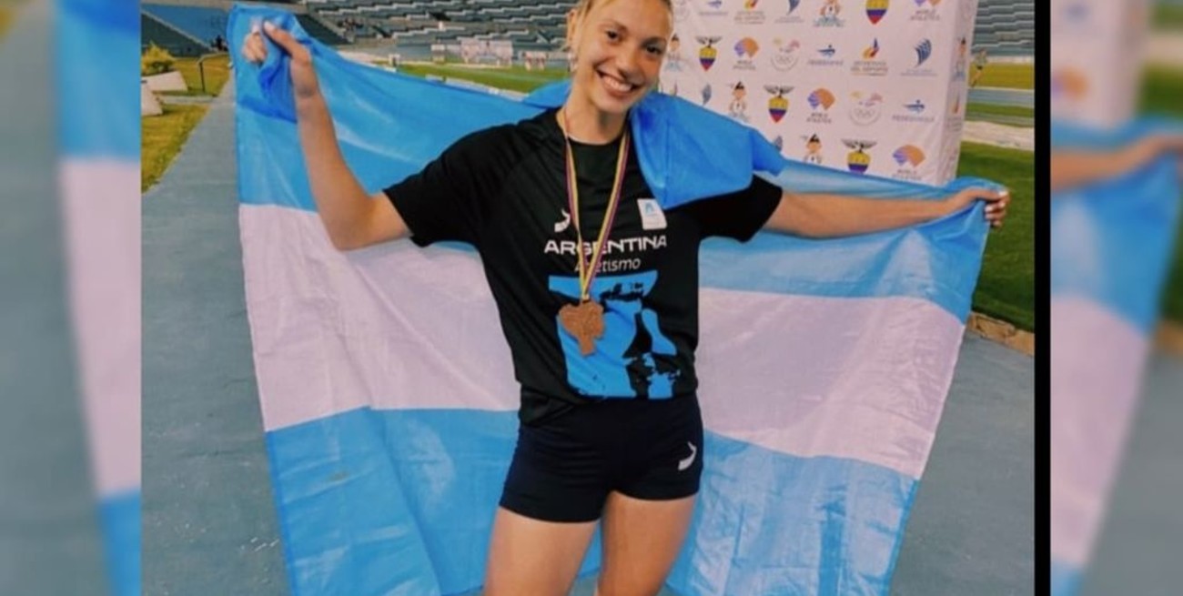 Guillermina Cossio cosechó tres medallas de bronce en el Sudamericano de Guayaquil 