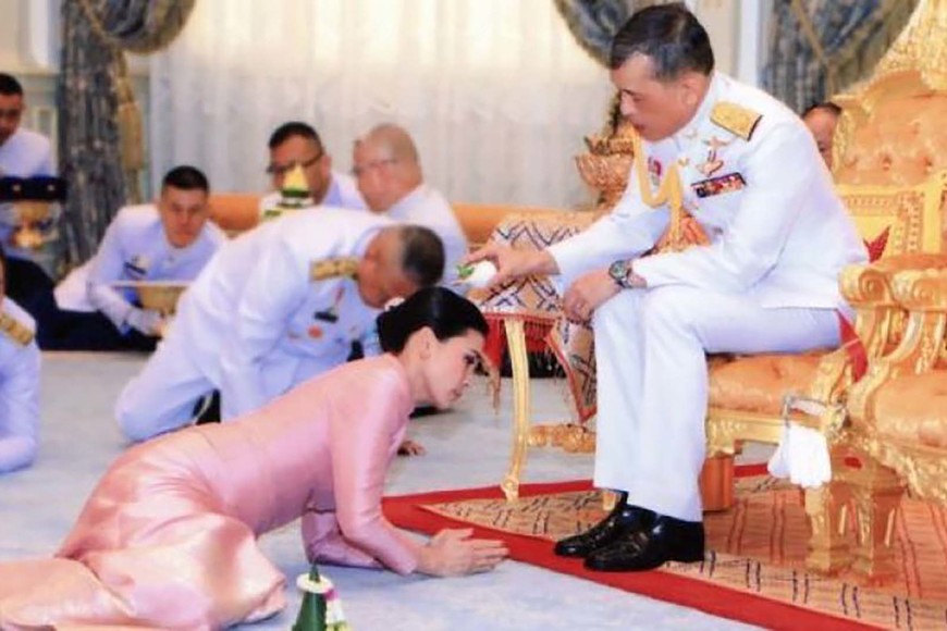 ELLITORAL_422890 |  Gentileza Maha Vajiralongkorn posee cuatro mujeres, la tercera de ella se encuentra presa.