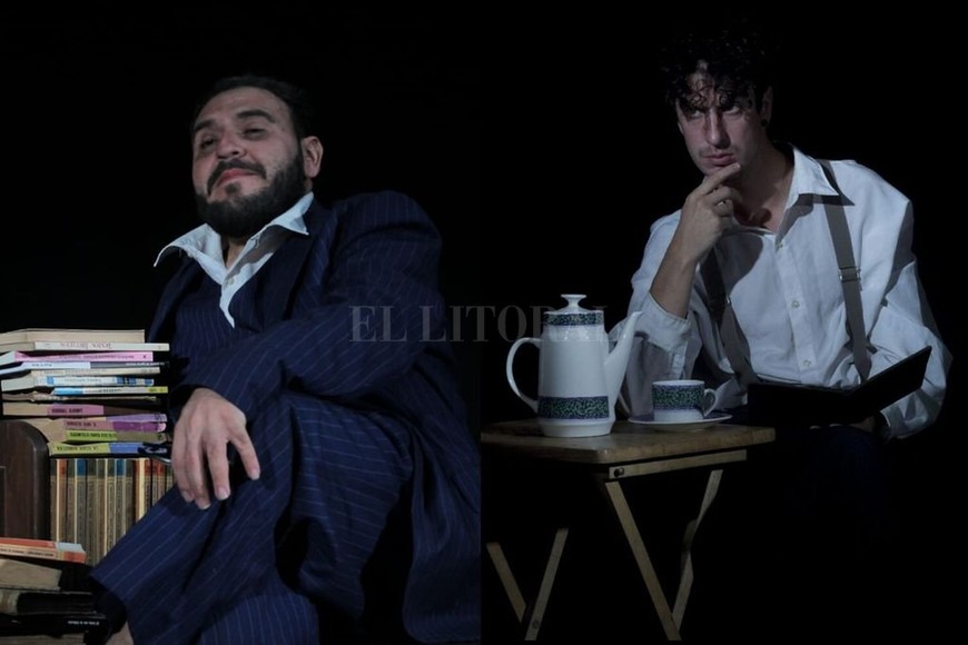 ELLITORAL_405580 |  Gentileza producción El propio Bolsón junto a Iván Dorkic, parte del elenco de la puesta.