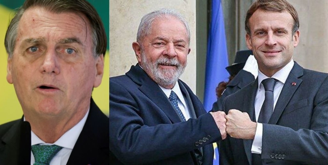 Bolsonaro acusó a Macron de "provocación" por haber recibido como jefe de estado a Lula en París