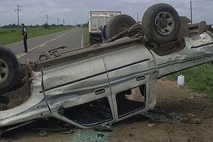 ELLITORAL_22224 |  Red de Medios - Esperanza Día x Día Fuerte accidente en la ruta 6, en Esperanza.