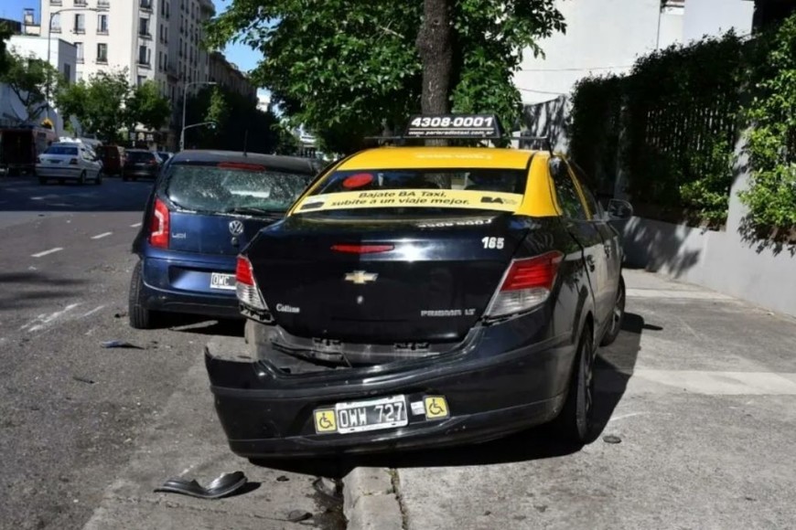 ELLITORAL_420713 |  Gentileza El taxi impactado en primer lugar.