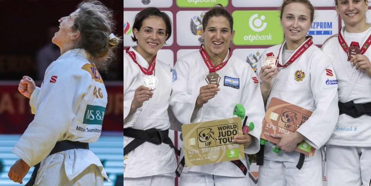 Paula Pareto ganó la medalla de oro en el Grand Slam de judo de Ekaterinburgo