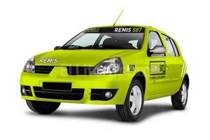 gentileza Municipalidad de Santa Fe Identidad gráfica. Así deberán quedar los vehículos una vez ploteados. Los ciudadanos podrán distinguir fácilmente cuáles pueden prestar el servicio y cuáles no.