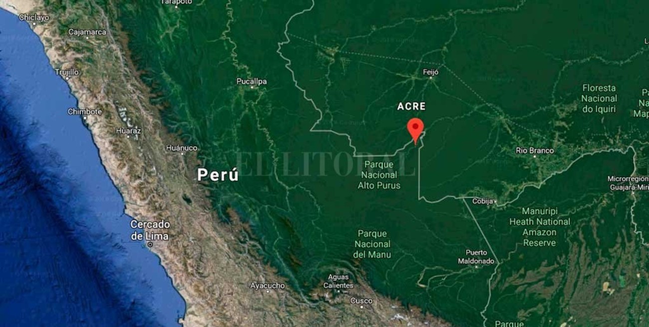 Un sismo de 7 grados se registró cerca de la frontera entre Perú y Brasil 