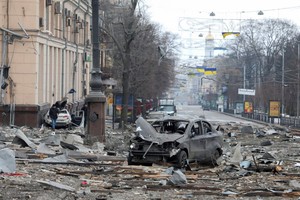 ELLITORAL_440875 |  Reuters La actividad bélica provocó destrozos graves en la ciudad ucraniana de Járkov.