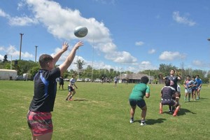 ELLITORAL_440876 |  Guillermo Di Salvatore. El seleccionado santafesino en una de las prácticas llevadas a cabo en Querandí.