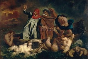 Captura de Internet Dante y Virgilio en el infierno  por Eugène Delacroix