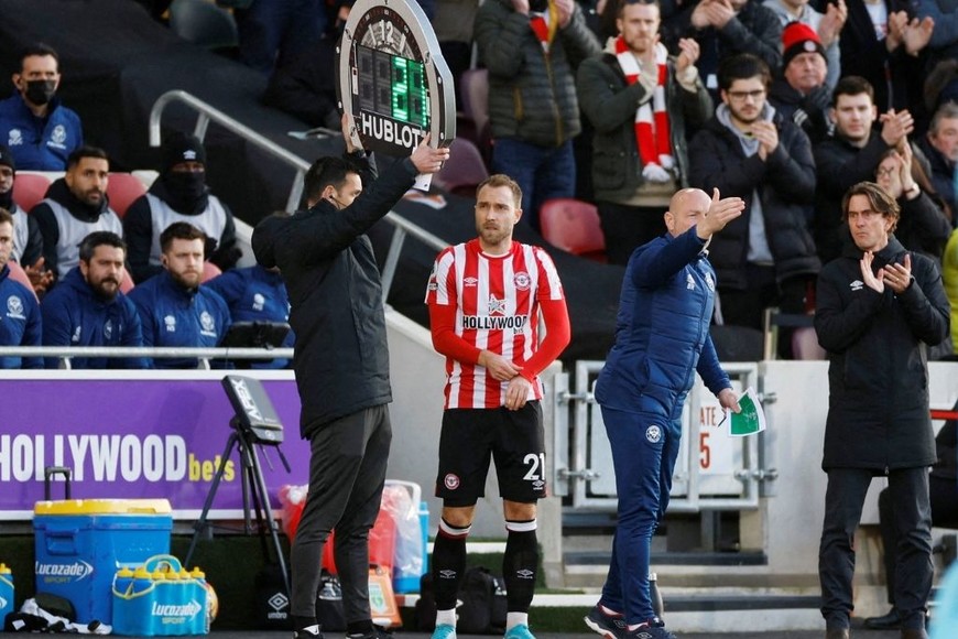 ELLITORAL_443536 |  Reuters El debut de Eriksen con la camiseta del Brentford
