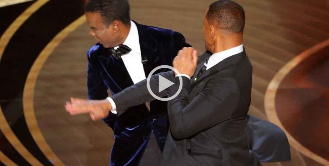 Video: Will Smith se enojó y golpeó a Chris Rock durante la ceremonia de los Oscar