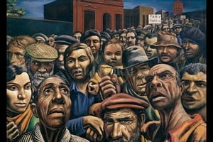 ELLITORAL_442889 |  Archivo El Litoral / Colección Malba Una de las obras más conocidas de Antoni Berni es la titulada  Manifestación .