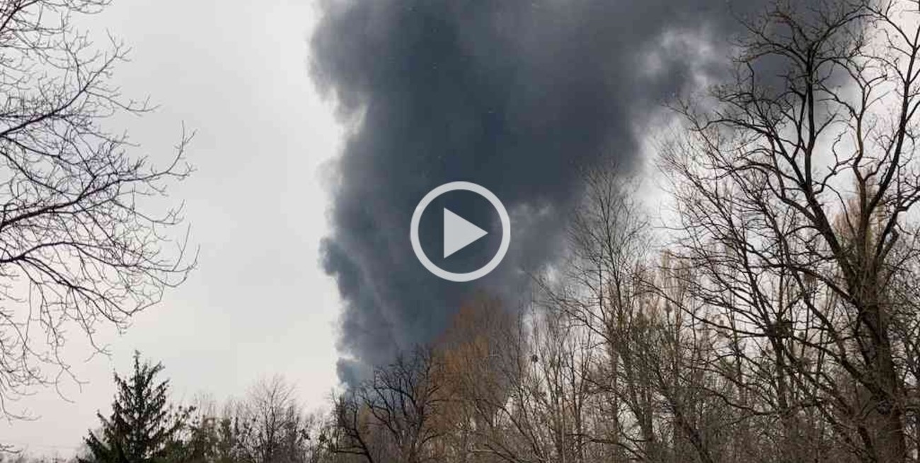 Video: varias explosiones se registraron en Lviv este sábado