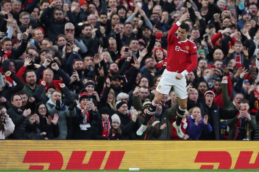 ELLITORAL_442993 |  Reuters El tradicional festejo de Cristiano Ronaldo