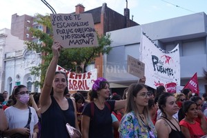 ELLITORAL_441986 |  Sofía Córdoba Grupos feministas y disidencias dijeron presente en un nuevo 8M vivido en Santa Fe.