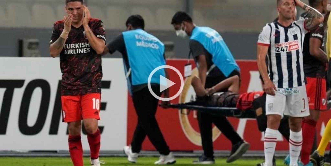 Video: así fue la patada que fracturó a Robert Rojas en el partido entre River y Alianza Lima 