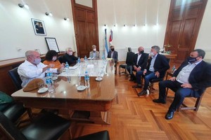 ELLITORAL_442465 |  Prensa ATE Imagen de la última reunión paritaria, los gremios aceptaron la propuesta del gobierno provincial.