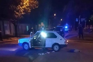 ELLITORAL_442538 |  Gentileza El auto en el que se trasladaban las dos víctimas del homicidio en diciembre de 2021 en Rafaela.