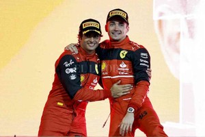 ELLITORAL_444841 |  Reuters Sainz y Leclerc, con Ferrari, segundo y primero en Bahréin, primera fecha de la temporada 2022 de la Fórmula 1.