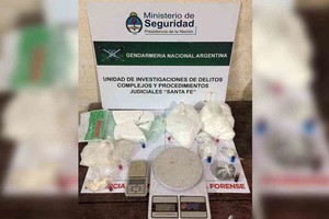 ELLITORAL_449247 |  Prensa GNA/ Archivo El 22 de febrero Gendarmería secuestró más de medio kilo de cocaína en una casa de calle Alberti al 3900 de Santa Fe, donde vive una sobrina de la presidiaria.