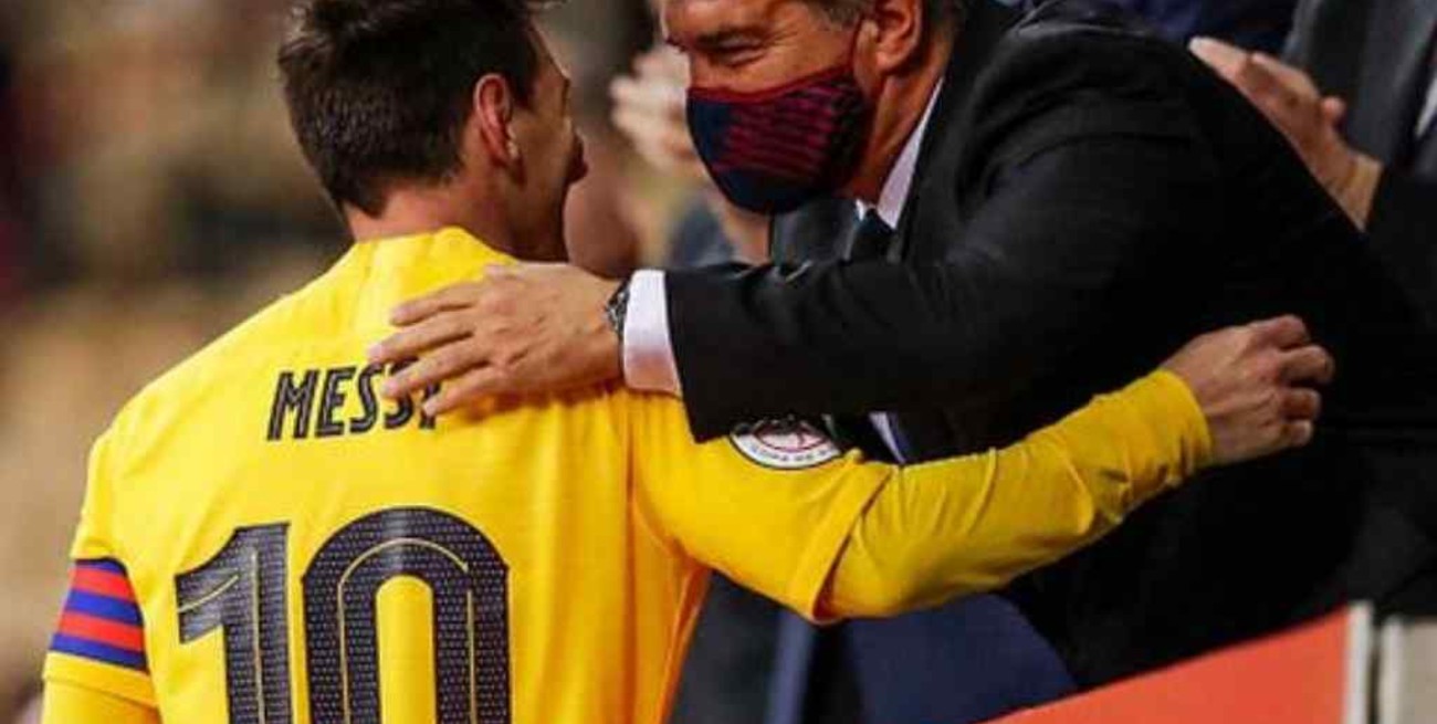 Joan Laporta desestimó el regreso de Lionel Messi al Barcelona
