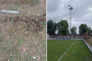 ELLITORAL_444577 |  Gentileza Los delincuentes se llevaron más de 100 metros de pesados cables.