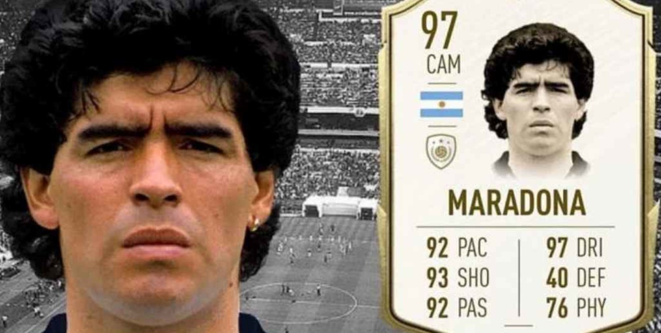 Las cartas Ícono de Diego Maradona desaparecieron del FIFA 22