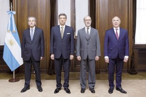 ELLITORAL_452031 |  Archivo La actual composición: Juan Carlos Maqueda, Horacio Rosatti; Carlos Rosenkrantz;  y Ricardo Lorenzetti.