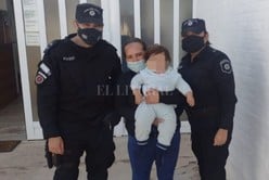 Policías auxiliaron a un bebé en Videla