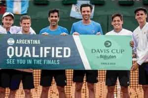 ELLITORAL_450425 |  Gentileza El equipo argentino de Copa Davis, capitaneado por Guillermo Coria, se clasificó para estas instancias finales.