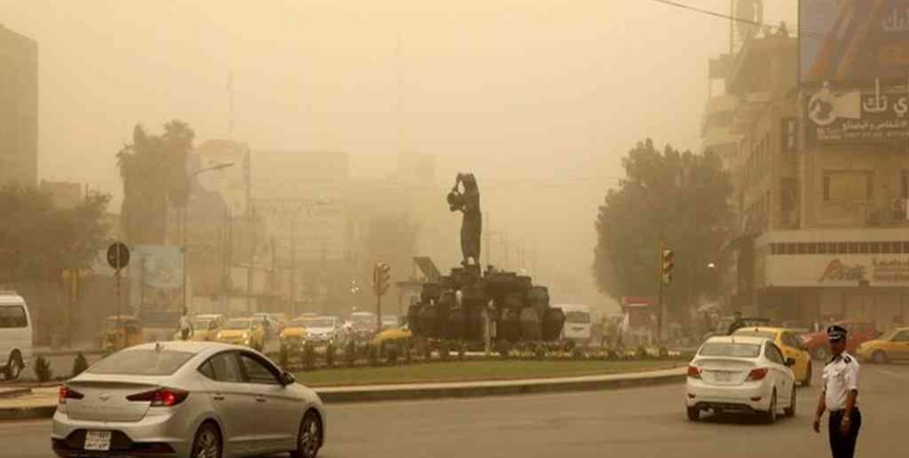 Una segunda tormenta de polvo en menos de una semana en Irak causó hospitalizaciones