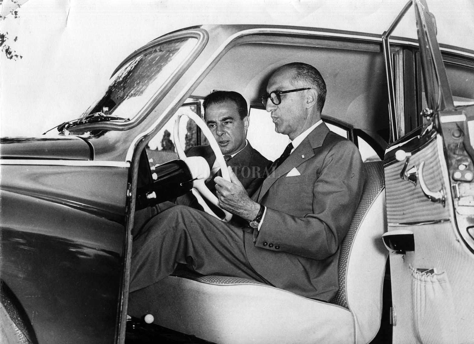 El Presidente de Argentina Arturo Frondizi en una de sus visita.