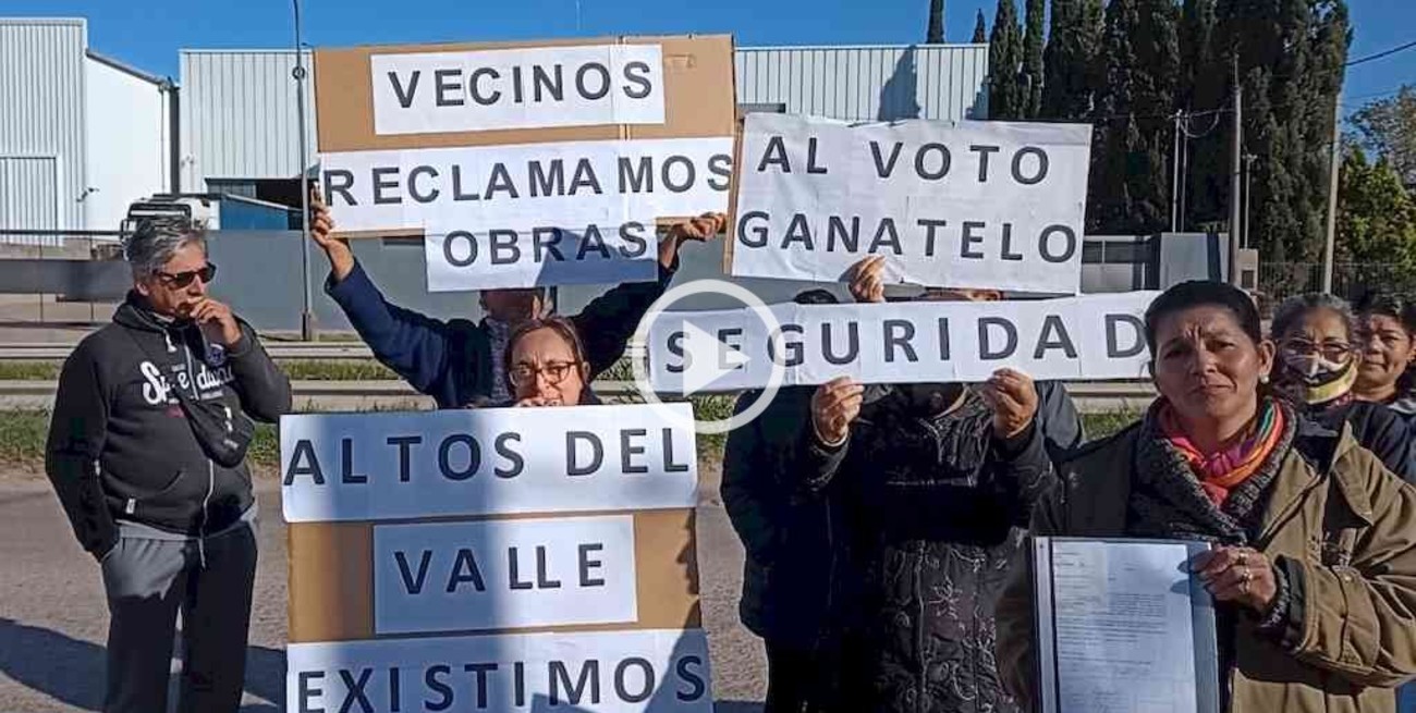 Vecinos de Altos del Valle reclamaron por seguridad, falta de obras y estado de las calles