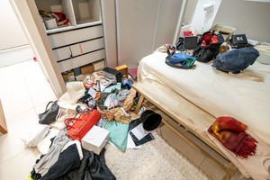 ELLITORAL_452517 |  Gentileza El desastre que quedó en la vivienda siniestrada tras el paso de los delincuentes.