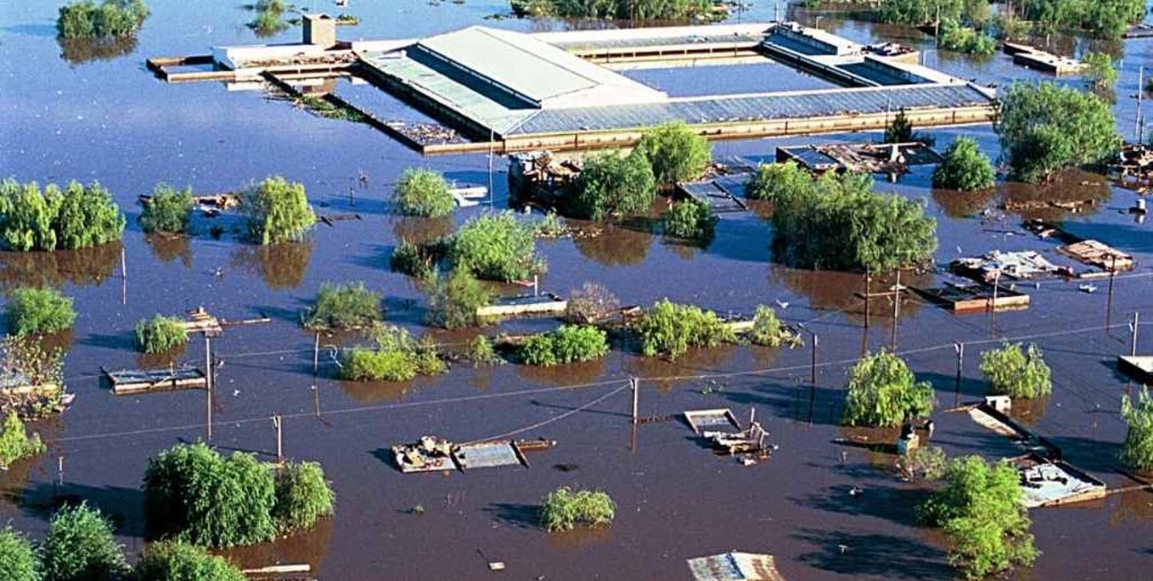Zazpe, la escuela que no se iba a inundar y quedó bajo el agua