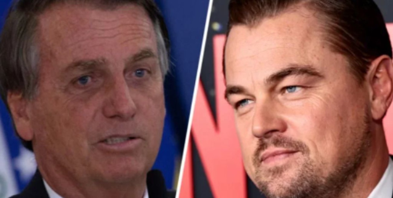 Bolsonaro sugirió que es mejor que DiCaprio "mantenga la boca cerrada"