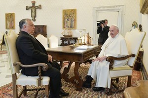 ELLITORAL_454477 |  Gentileza Francisco, durante su reunión con el premier húngaro