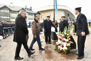 ELLITORAL_455402 |  Gentileza El presidente rindió homenaje a los caídos en la Guerra de Malvinas.