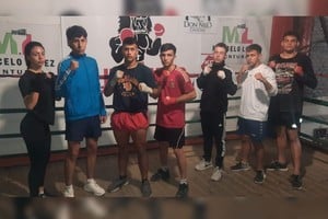 Gentileza Nuevos exponentes. El Club Atlético Olimboxing presentará este sábado en Piedras Blancas a pugilistas que están empezando a dar sus primeros pasos. Sofía Romagnoli, Facundo Ojeda, Leonardo Iglesia, Pablo Rodríguez, Jonatan Almirón, Sergio Segura, Matías Acosta y Bautista Mazzón serán los protagonistas de parte de Olimboxing del festival que se llevará a cabo este sábado en Piedras Blancas.