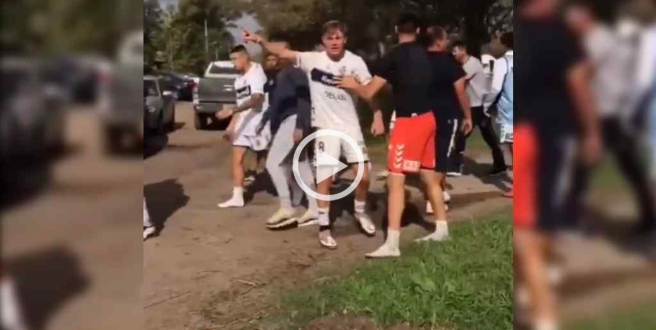 Fuertes disturbios entre jugadores de Gimnasia y Estudiantes por los cuartos de final