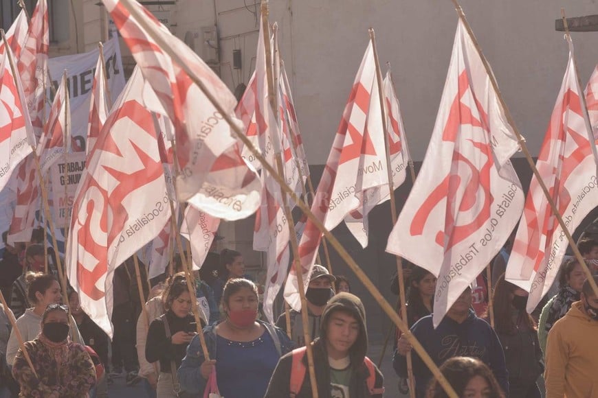 Movimientos sociales marchan a casa de gobierno