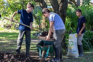 Gentileza Los árboles se cultivan en la Escuela Granja de Esperanza.