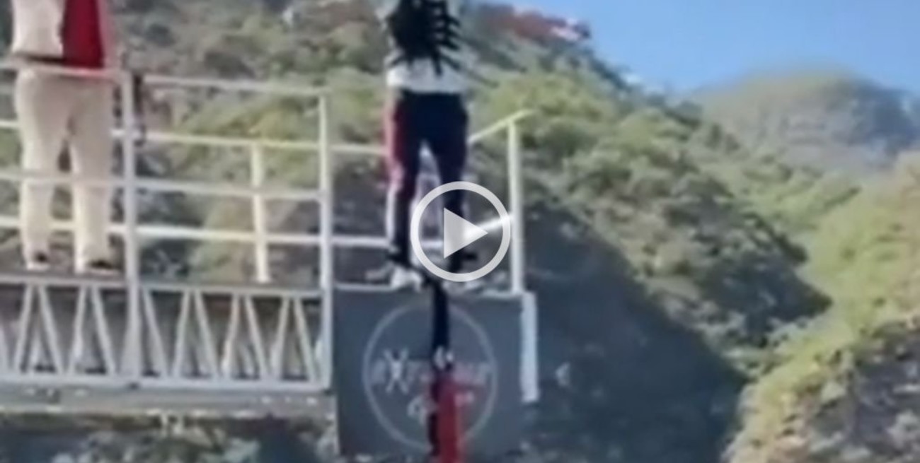 Salta: terminó internado tras una "falla humana" mientras practicaba bungee